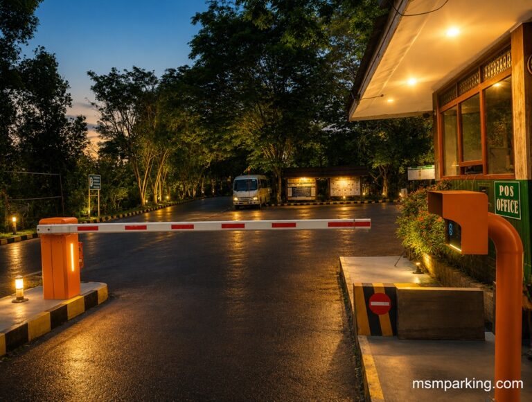 Paket Sewa Barrier Gate 1 In 1 Out (RFID & Keypad): Solusi Parkir Praktis, Aman, dan Tanpa Investasi Besar