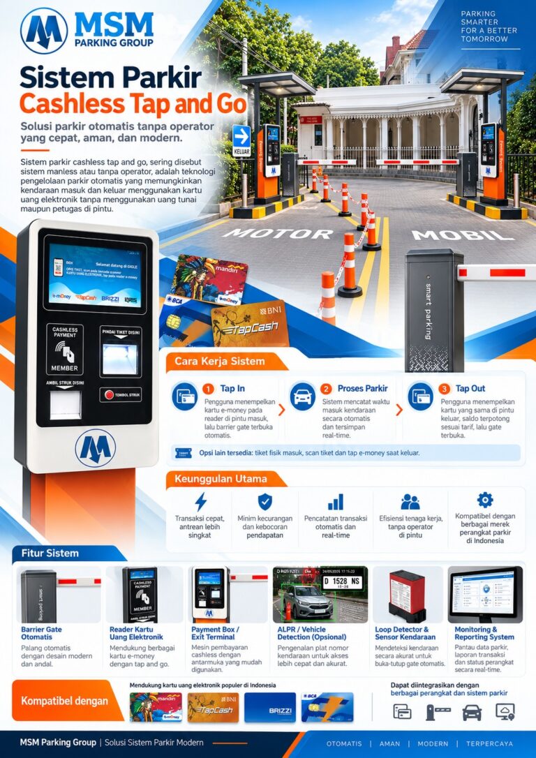 Wujudkan Sistem Parkir Tap and Go 1 In 1 Out dengan Skema Cicilan Ringan