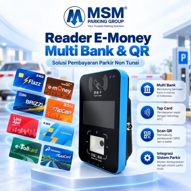Reader E-Money Multi Bank + SDK – Mesin Pembaca Kartu Uang Elektronik untuk Sistem Parkir Cashless