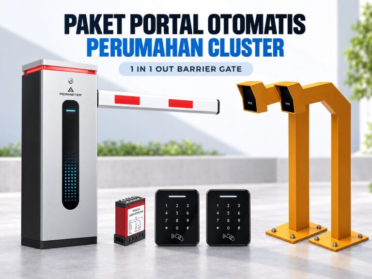 Paket Portal Otomatis Perumahan 1 IN 1 OUT – Barrier Gate RFID